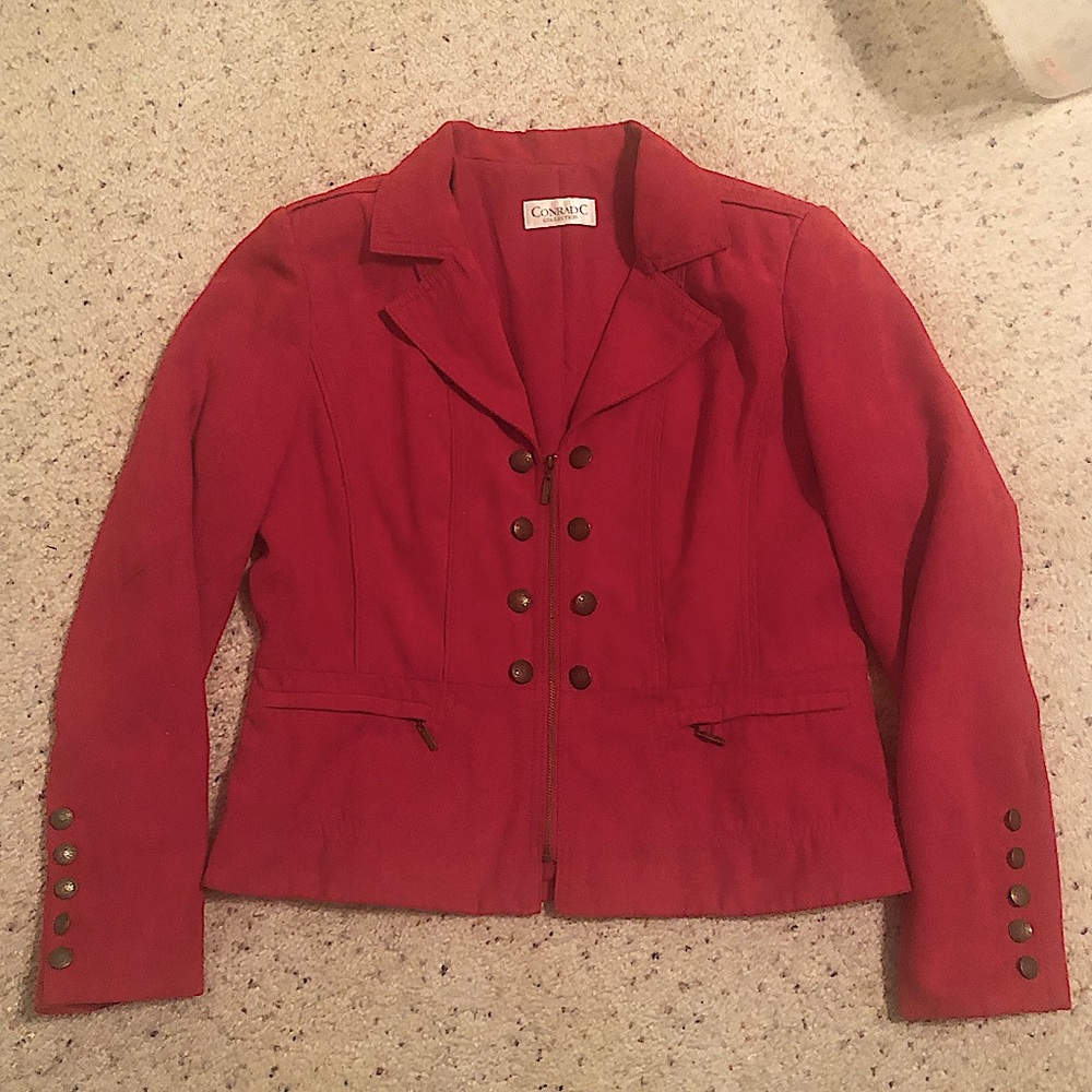 Conrad c collection red blazer large